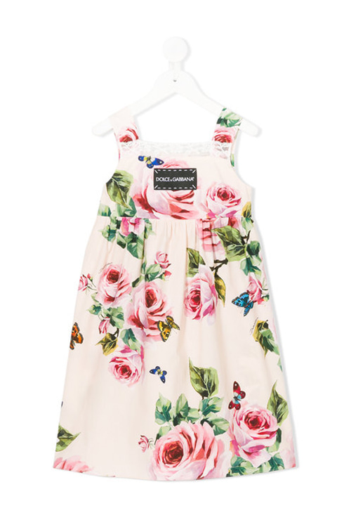 [kids] dol st. floral and butterfly print dress