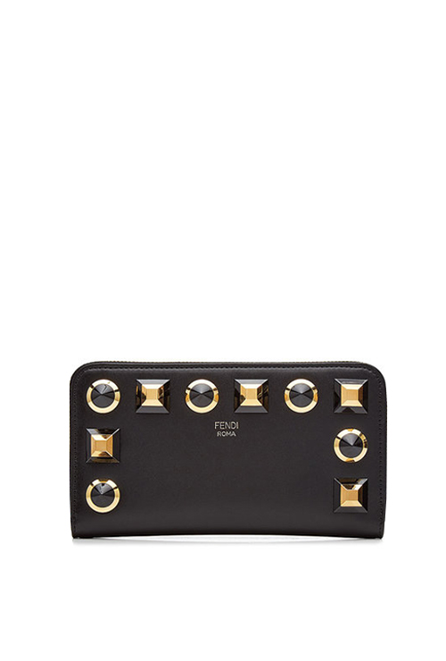 embellished leather purse