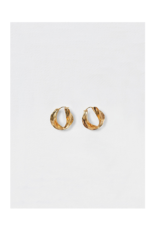 golden large hoops earrings