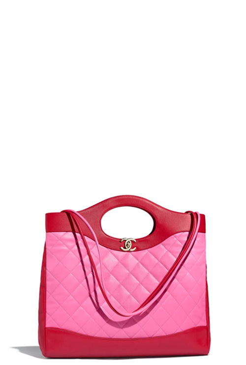 31 large tote bag +red/pink