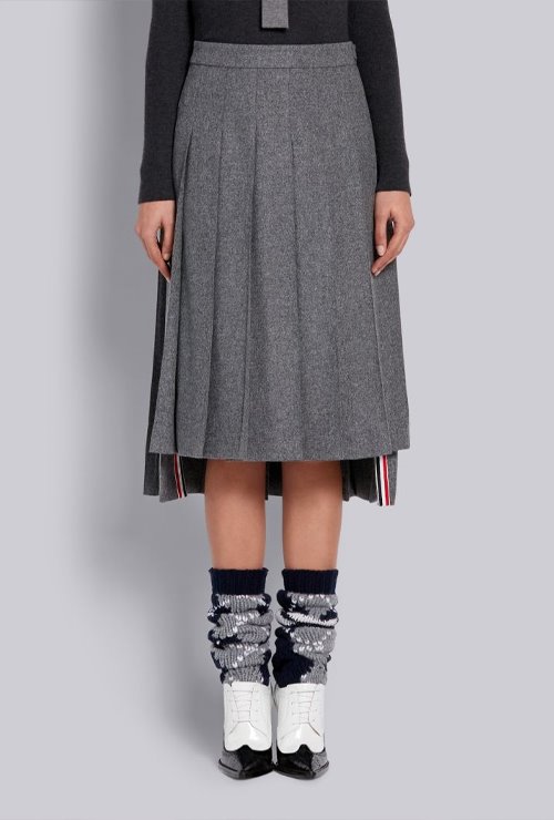 thom st. wool flannel classic skirt