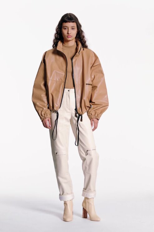 louis st. short paka with monogram zip up and hoodie
