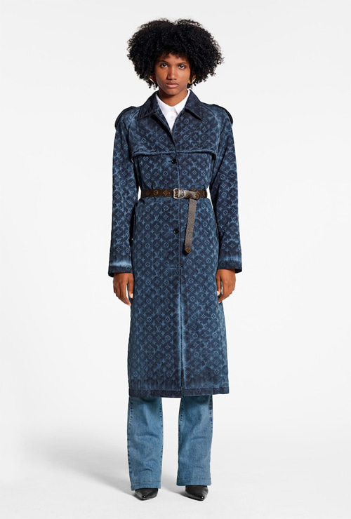 louis st. long trench coat
