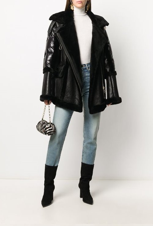 nicole beni st. shearling trimmed puffer jacket / 3 types